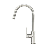 Meir Round Piccola Pull Out Kitchen Mixer Brushed Nickel